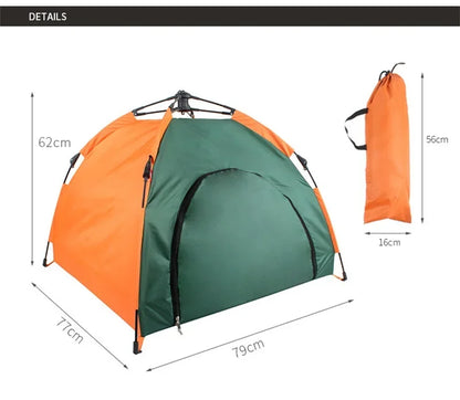 Portable dog tent dimensions and carry bag