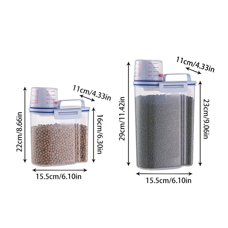 Airtight Pet Food Storage Container – Compact Food Bin