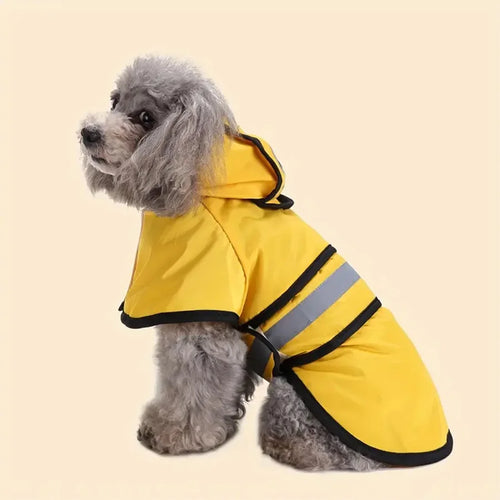 Adjustable Waterproof Dog Raincoat – Windproof Pet Jacket