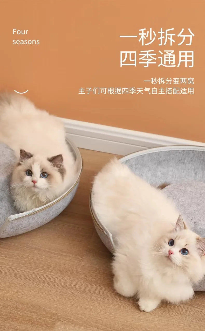 Donut Pet Cat Tunnel Interactive Play Toy Cat bed Dual Use Ferrets Rabbit Bed Tunnels Indoor Toys Cats House Kitten Training Toy