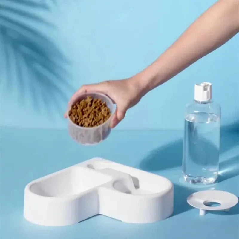 Automatic Pet Water & Food Bowl – Gravity Refill – product view 2