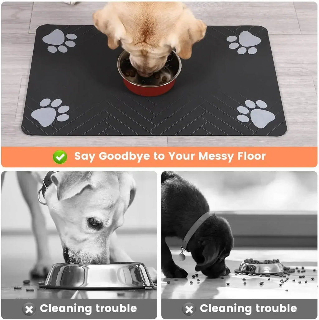 Absorbent Pet Feeding Mat – Quick-Dry Backing – product view 3