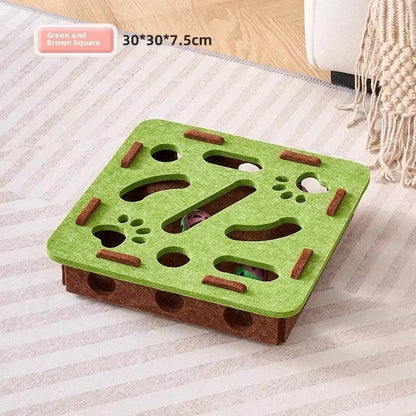 Felt Cat Puzzle Box – Indoor Ball Hunting Toy – product image 14