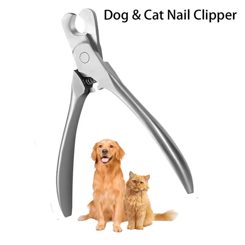 Pet Nail Clippers with File – Stainless Steel Grooming Tool
