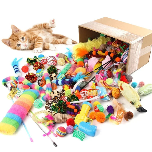 Cat Toy Variety Pack – 14, 28 or 56 Pieces