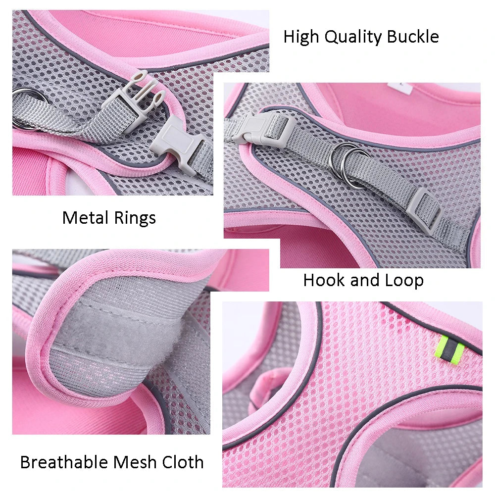 Reflective Step-In Pet Harness – Adjustable Walking Vest – product view 8