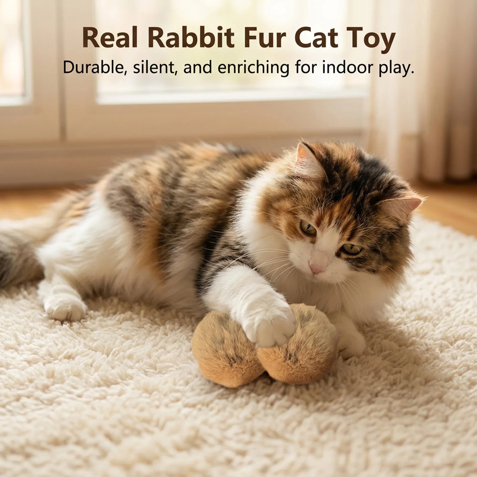 Fluffy Catnip Ball – Interactive Chasing Toy – product image 8