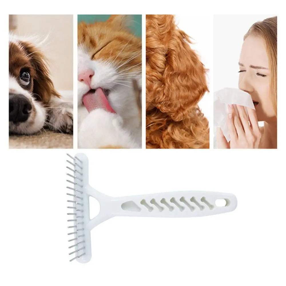 Wooden Undercoat Rake – Long-Hair Pet Grooming Comb – product view 8