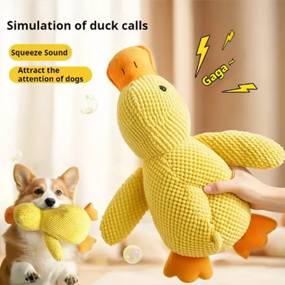 Plush Duck Squeaky Dog Toy – Cuddly Enrichment Toy – product image 5