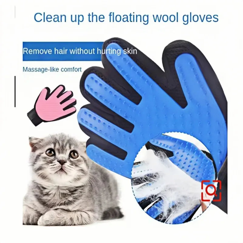 Pet Grooming Glove – Gentle Deshedding Hair Remover – product view 2