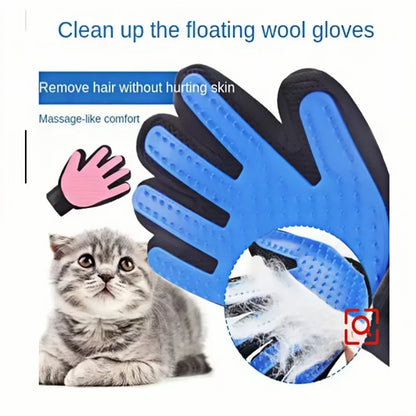Pet Grooming Glove – Gentle Deshedding Hair Remover – product view 2