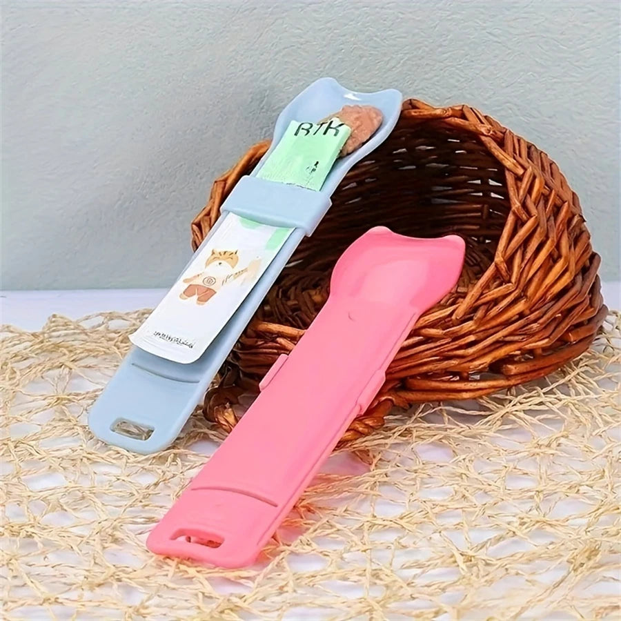Cat Treat Squeeze Spoon – Mess-Free Wet Snack Feeder – product image 11