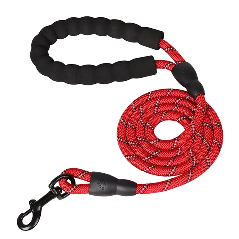 Reflective Rope Dog Leash – Padded Handle – product view 17