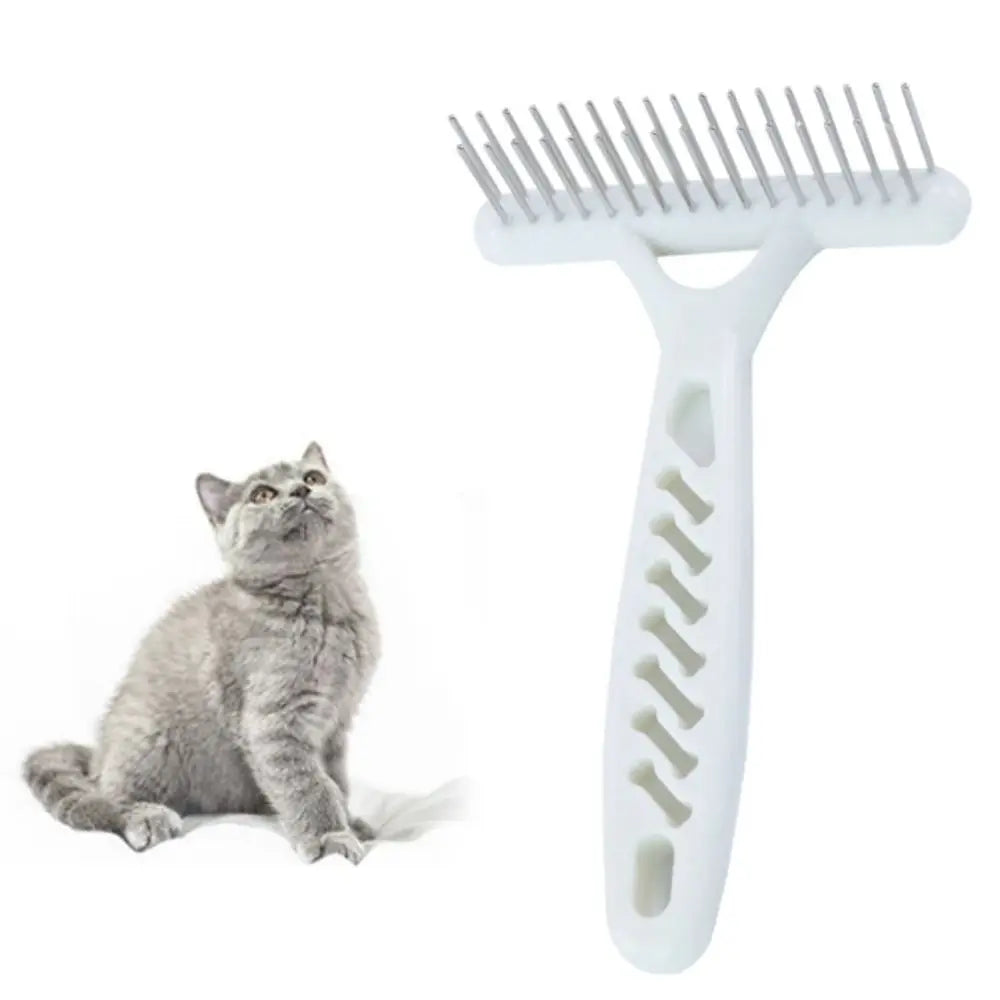 Wooden Undercoat Rake – Long-Hair Pet Grooming Comb – product view 4