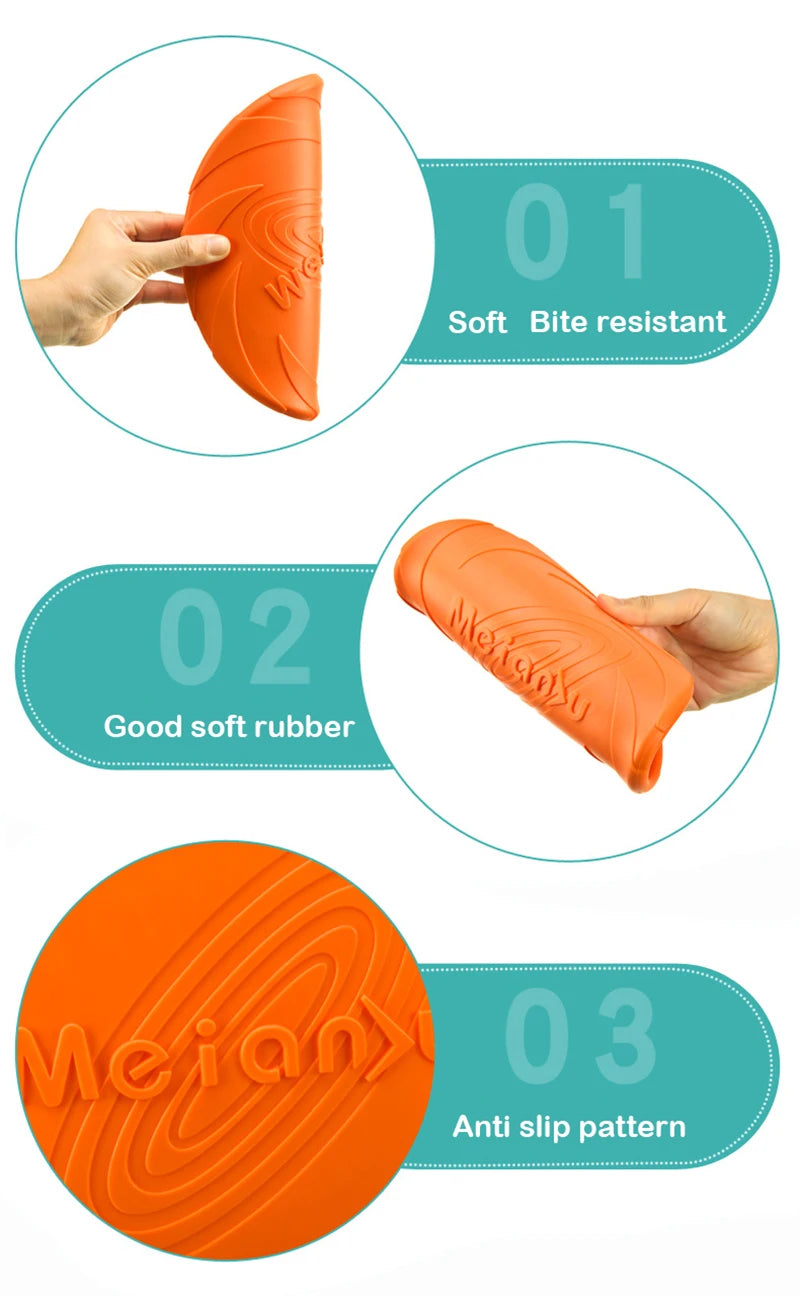 Flexible Dog Flying Disc – Outdoor Fetch Toy – product view 11