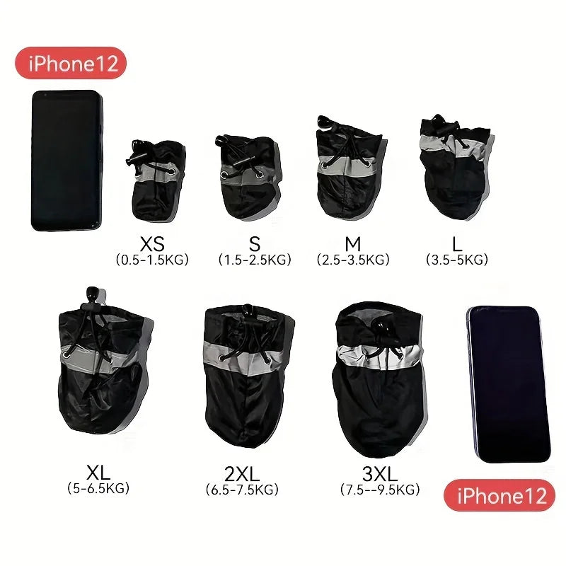 Waterproof Dog Rain Boots – 4-Piece Paw Protection Set – product image 2