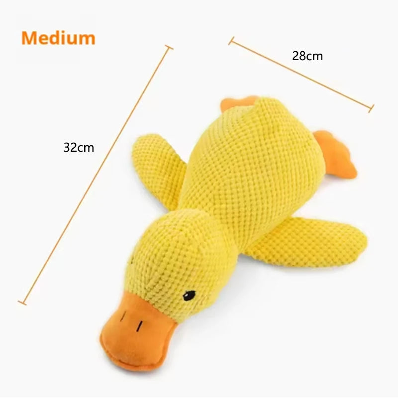 Plush Duck Squeaky Dog Toy – Cuddly Enrichment Toy – product image 19