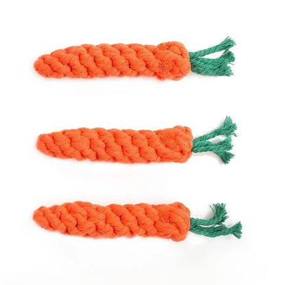 Carrot Rope Chew Toy – Cotton Knot Toy for Dogs – product view 10