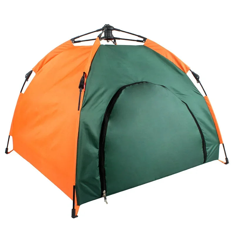 Pet Tent Portable Automatic Folding Teepee Dog Bed House With Cushion Easy Assemble Fit Golden Retriever Husky Outdoor Indoor