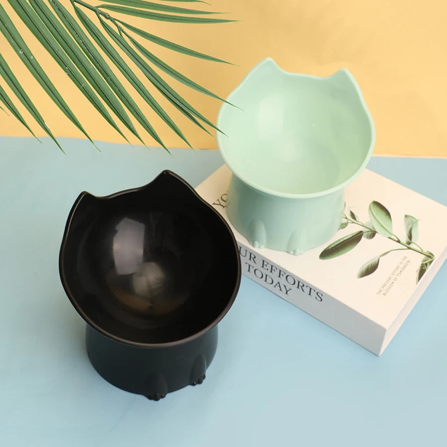 Elevated Cat Bowl – Anti-Tip Raised Feeding Dish – product detail 6