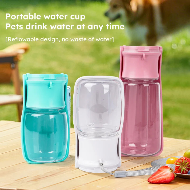 Foldable Dog Water Bottle – 350ml & 550ml Travel Cup – product image 2