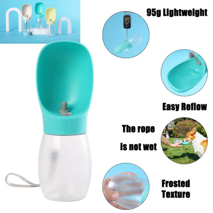 300ml Dog Water Bottle – Leakproof Hiking Dispenser – product image 3