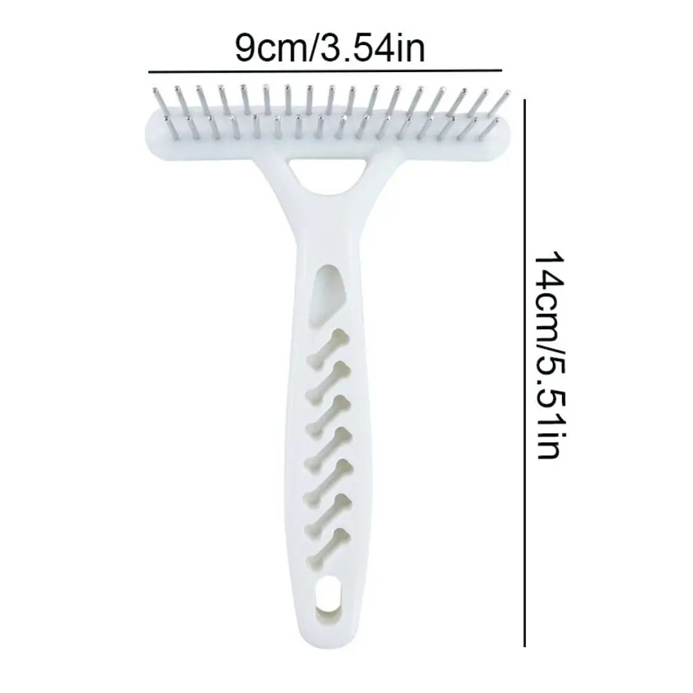 Wooden Undercoat Rake – Long-Hair Pet Grooming Comb – product view 6