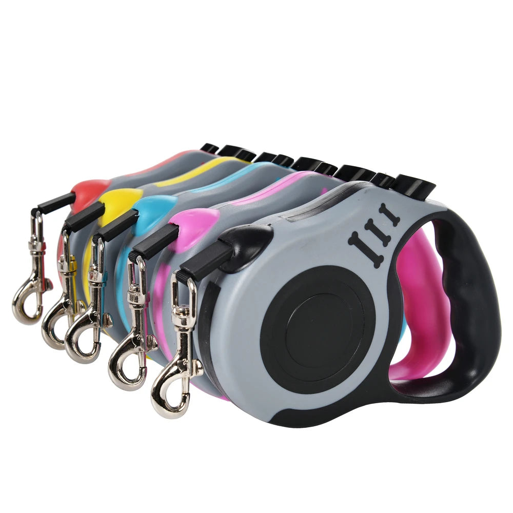 Retractable Dog Leash – 3 m & 5 m Walking Lead