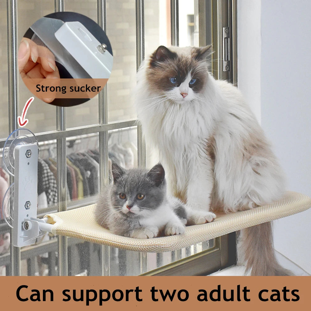 Foldable Hanging Hammock for Pet, Hammock for Kitten, Hammock for Sunny Window, Mounted Cat Bed, Durable Climbing Frame