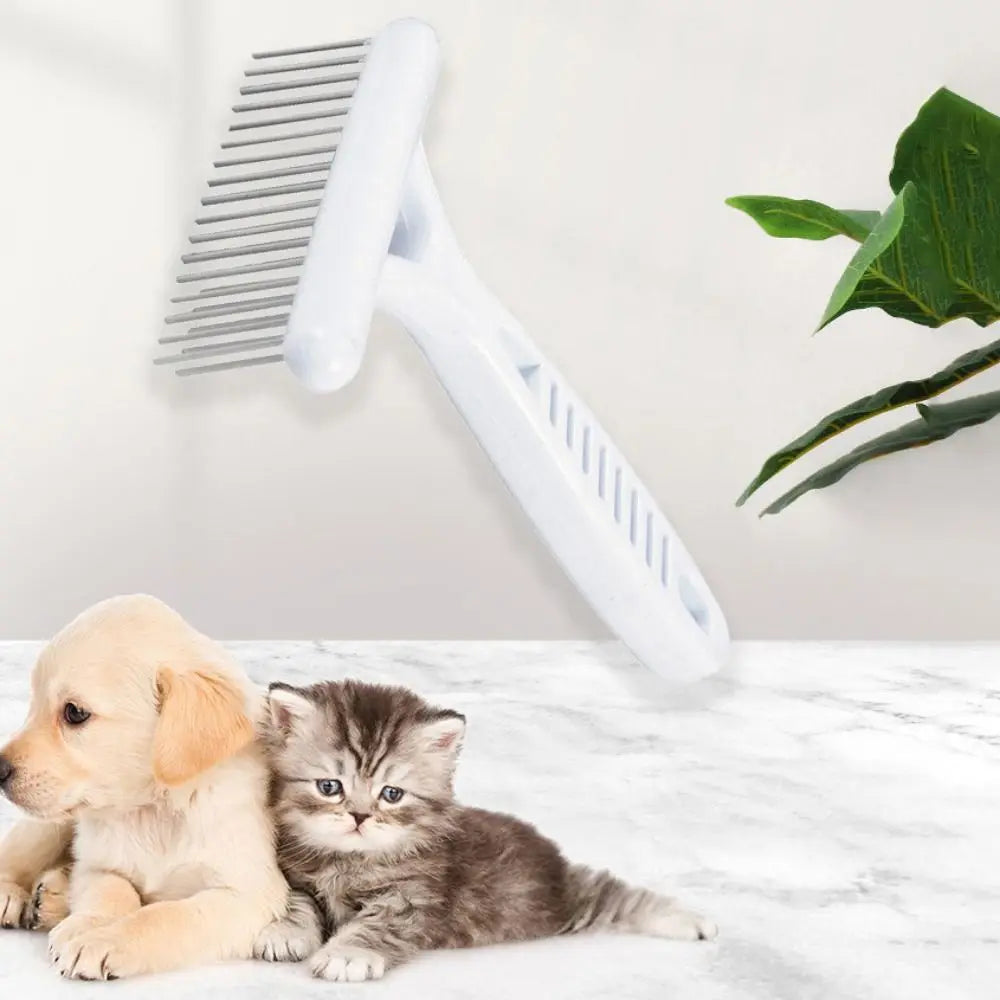 Wooden Undercoat Rake – Long-Hair Pet Grooming Comb – product view 2