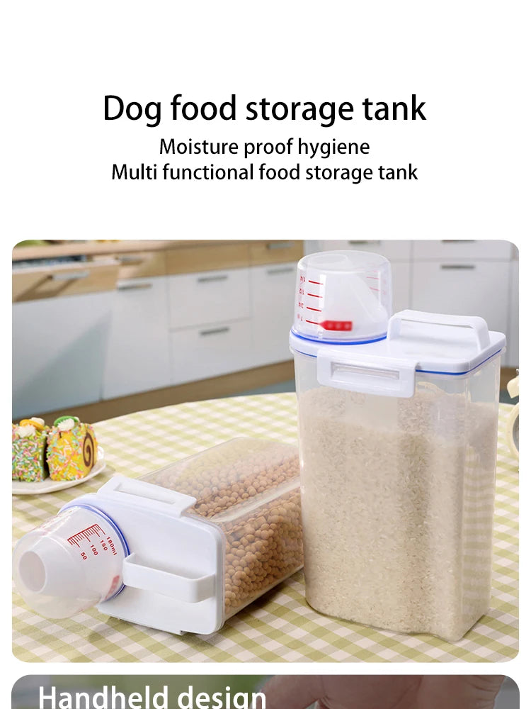 Airtight Pet Food Storage Container – Compact Food Bin