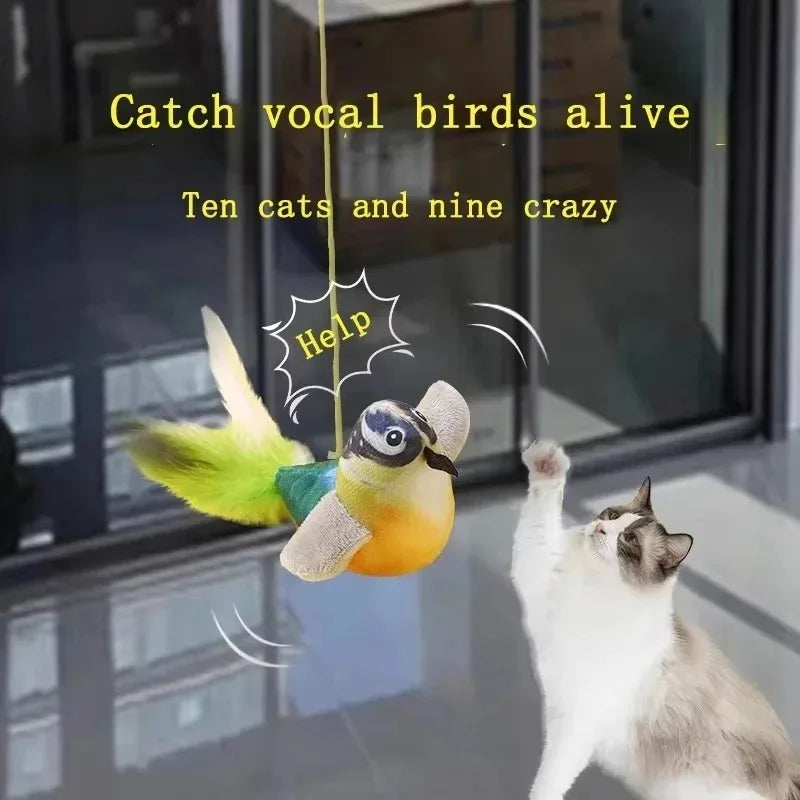 Sound Bird Cat Toy – Elastic Rope Hunting Toy – product image 15