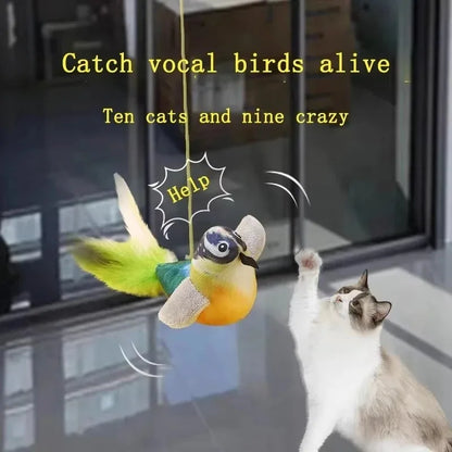 Sound Bird Cat Toy – Elastic Rope Hunting Toy – product image 2