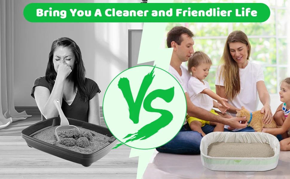 Drawstring Cat Litter Box Liners – Heavy-Duty Bags