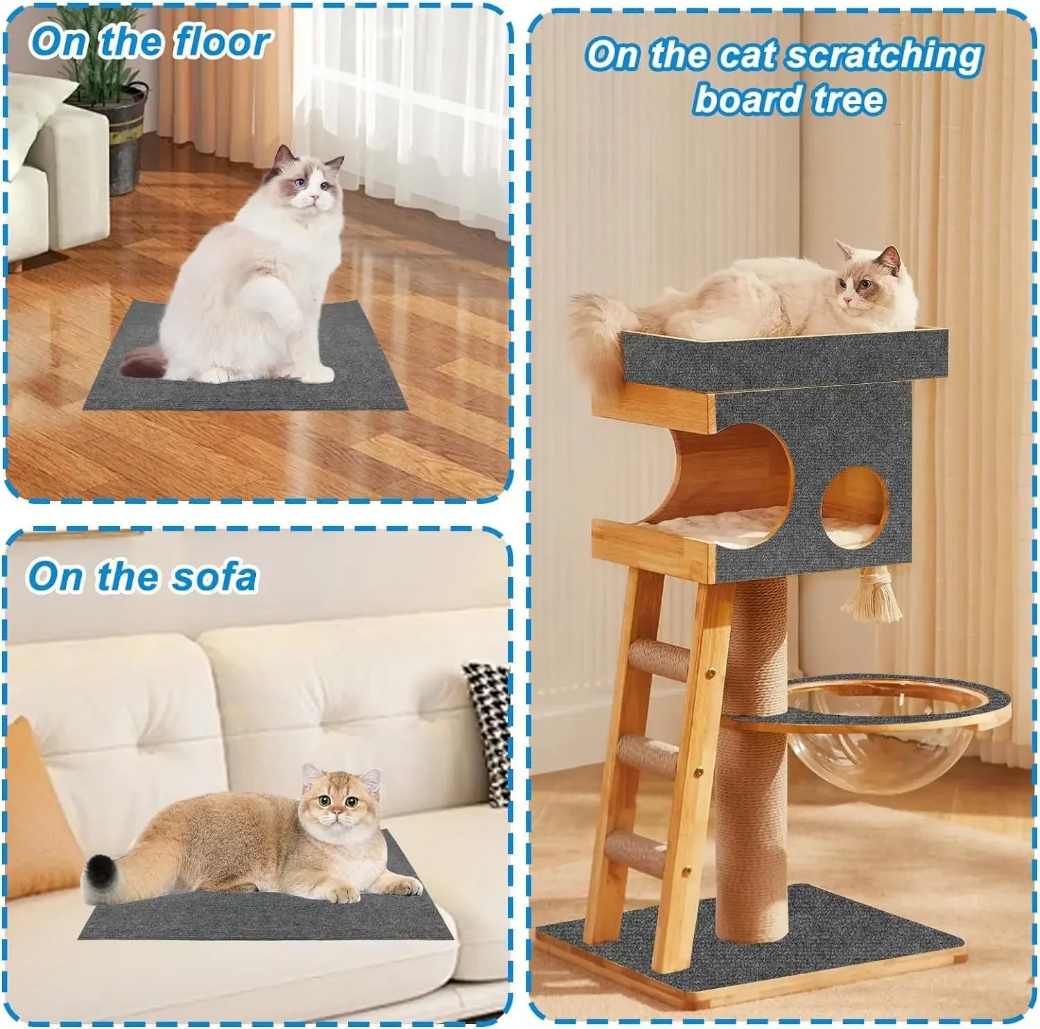 Self-Adhesive Cat Scratching Mat – Furniture Guard – product view 12
