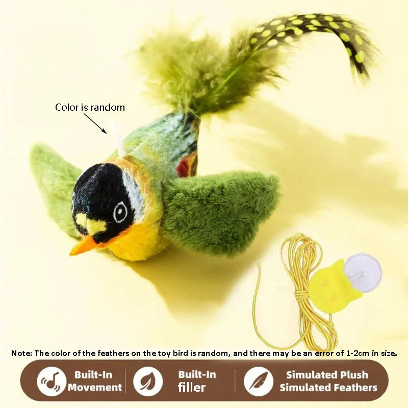 Sound Bird Cat Toy – Elastic Rope Hunting Toy – product image 9