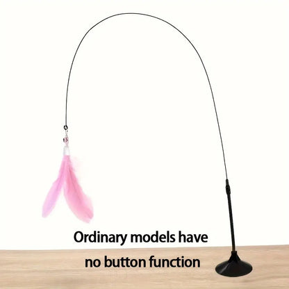Suction Cup Cat Feather Wand – Interactive Teaser Toy – product image 14