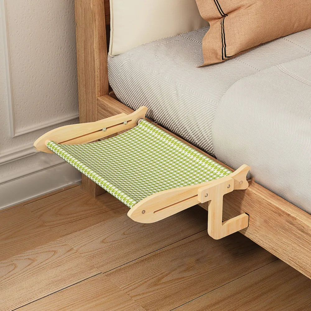 Breathable Cat Window Hammock Adjustable Space-Saving Window Cat Seat Detachable Sturdy Cat Hanging Bed Sunbathing Spot