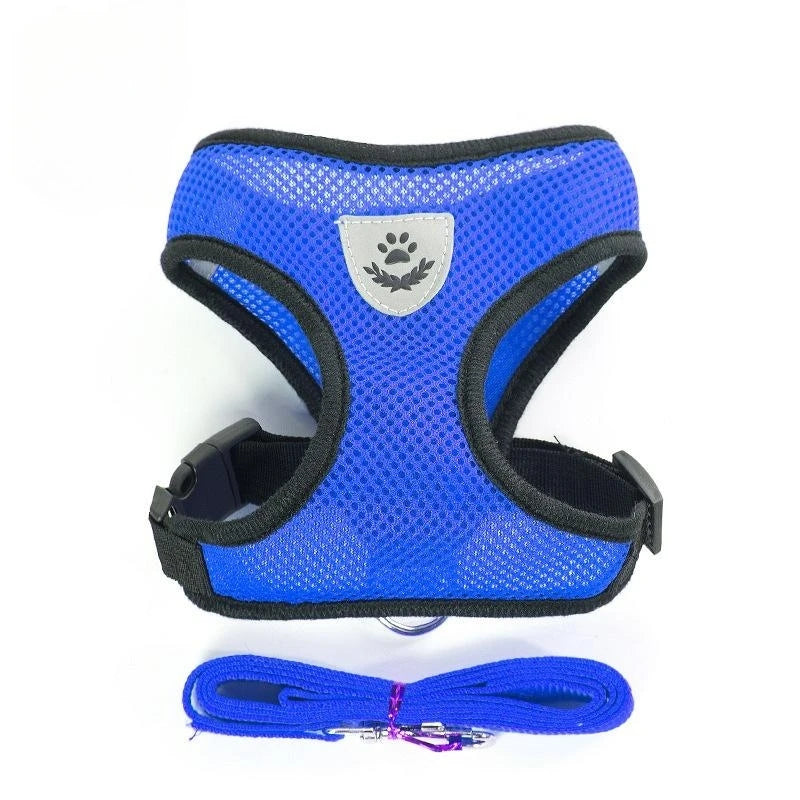 Breathable Mesh Pet Harness & Leash Set – Reflective – product view 6