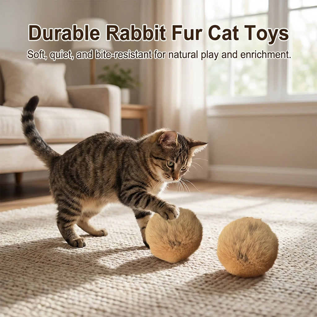 Fluffy Catnip Ball – Interactive Chasing Toy – product image 2