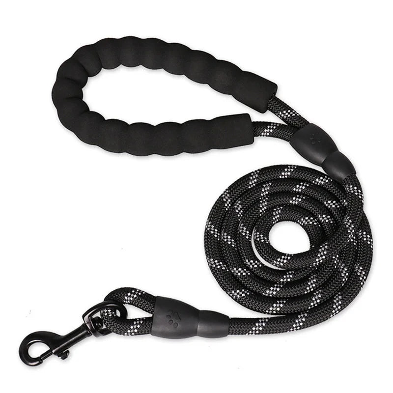 Reflective Rope Dog Leash – Padded Handle – product view 16