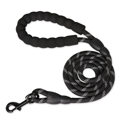 Reflective Rope Dog Leash – Padded Handle – product view 16