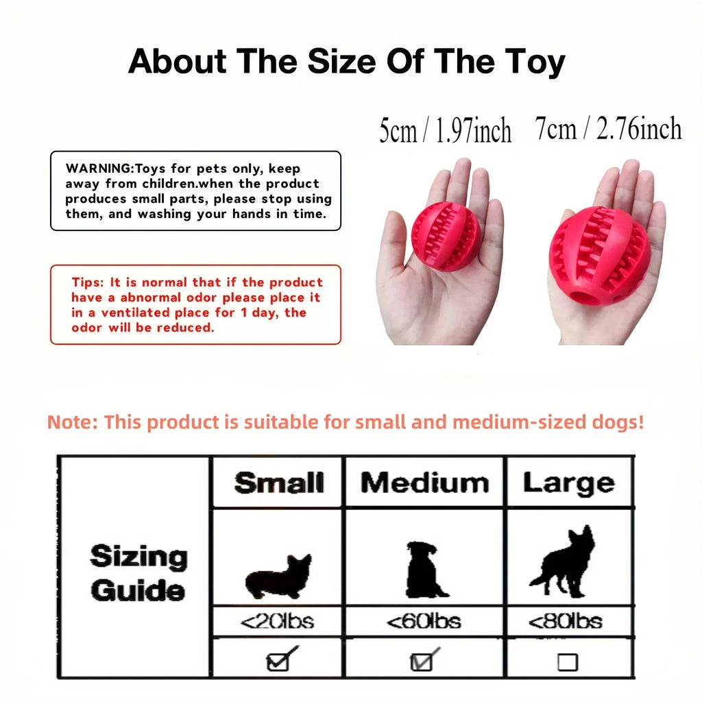 Treat-Dispensing Dog Ball – Chew & Enrichment Toy – product view 11