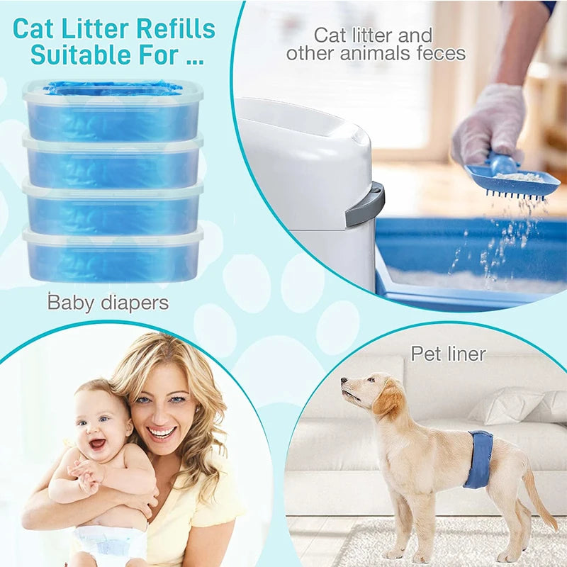 Cat Litter Disposal Refill Bags – Compatible Multi-Pack