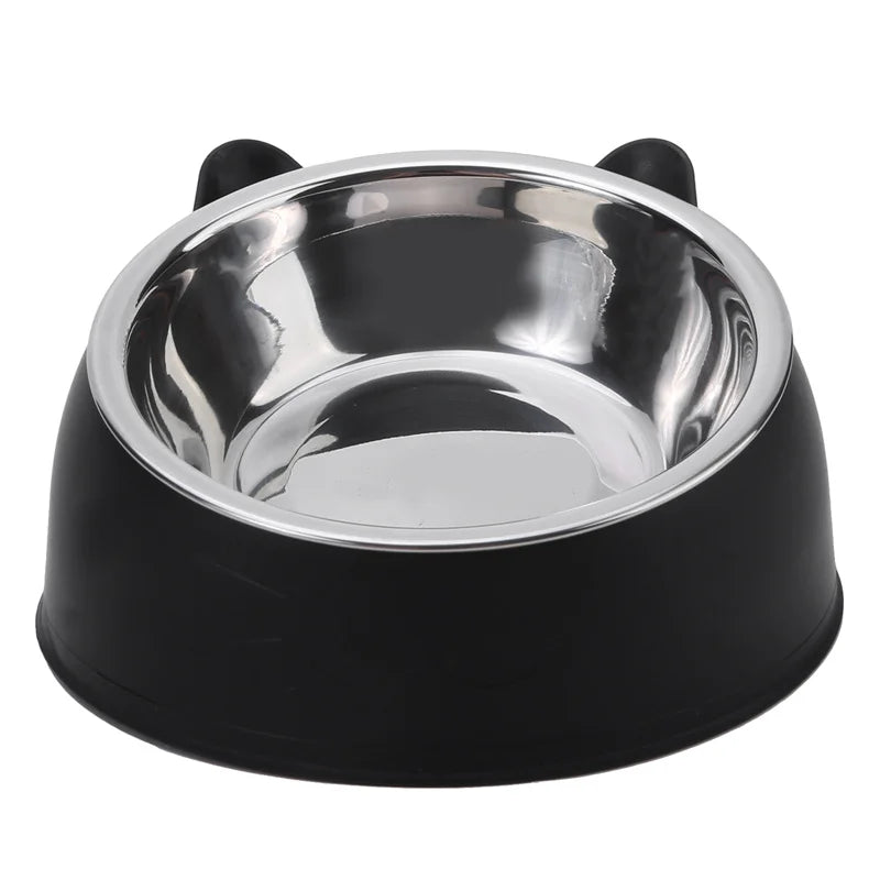Inclined Stainless Steel Cat Bowl – Raised Feeding Dish – product view 25