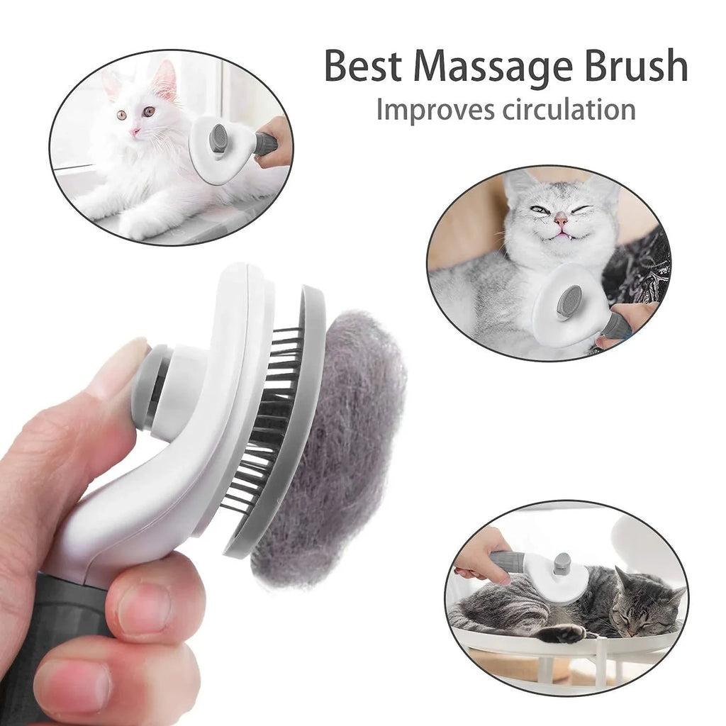 Self-Cleaning Slicker Brush – Dog & Cat Grooming – product view 8