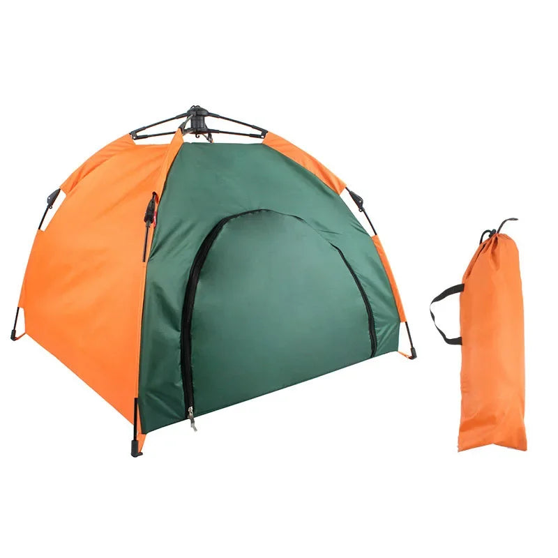 Pet Tent Portable Automatic Folding Teepee Dog Bed House With Cushion Easy Assemble Fit Golden Retriever Husky Outdoor Indoor