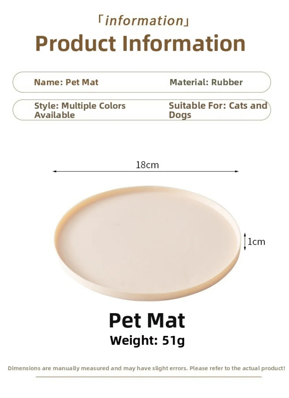 Silicone Pet Feeding Mat – Waterproof Non-Slip Placemat