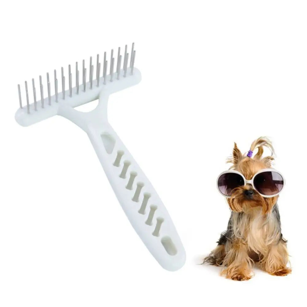 Wooden Undercoat Rake – Long-Hair Pet Grooming Comb – product view 7