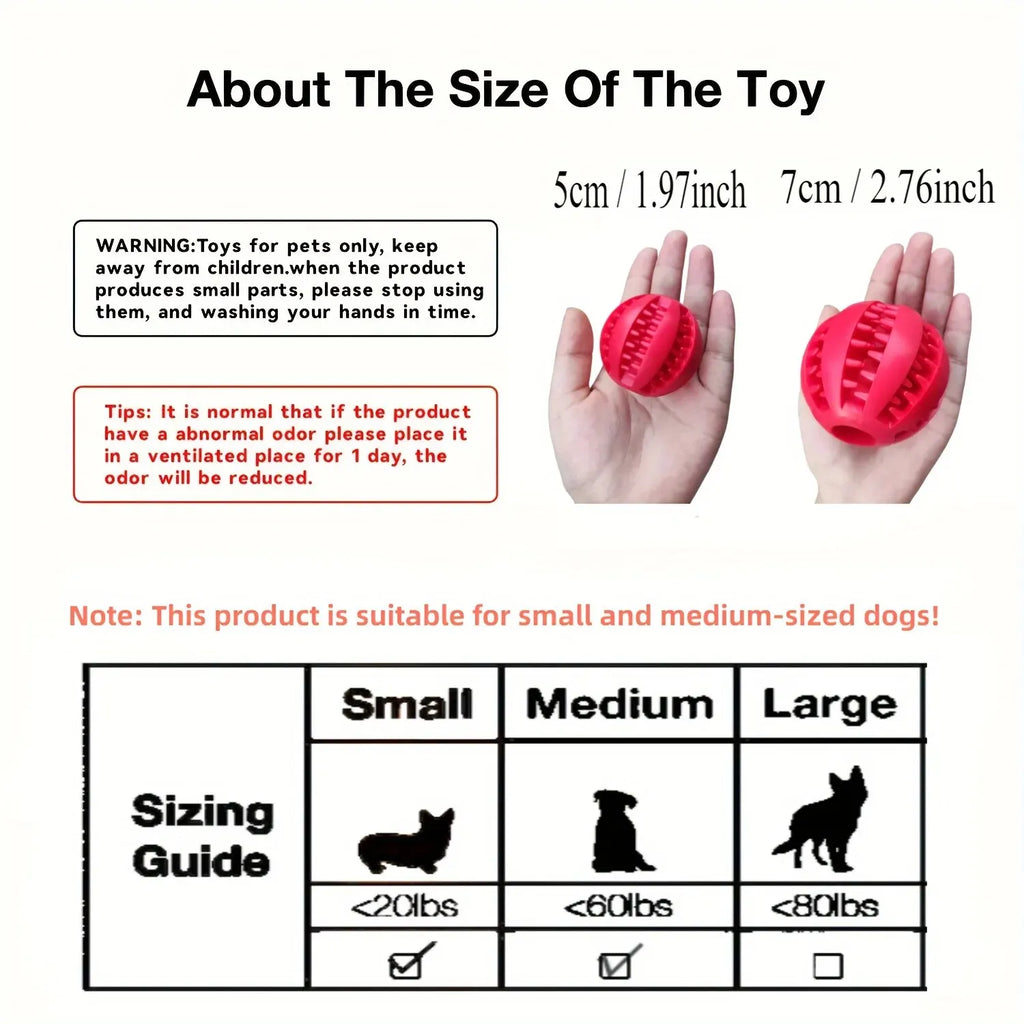 Treat-Dispensing Dog Ball – Chew & Enrichment Toy – product view 2
